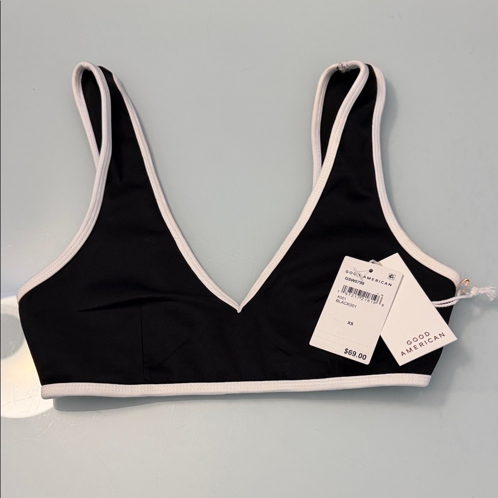 NWT Good American Bikini Top
